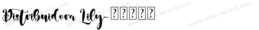 Distribuidora Lily字体转换